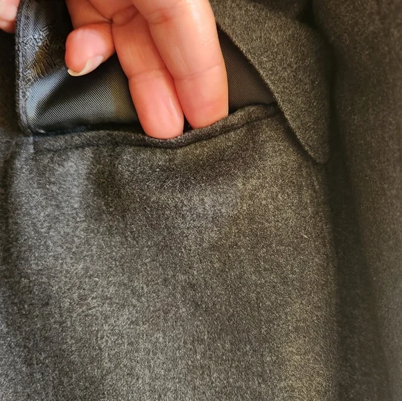 Authentic Burberry Classic Notch Collar Wool Flannel Blazer